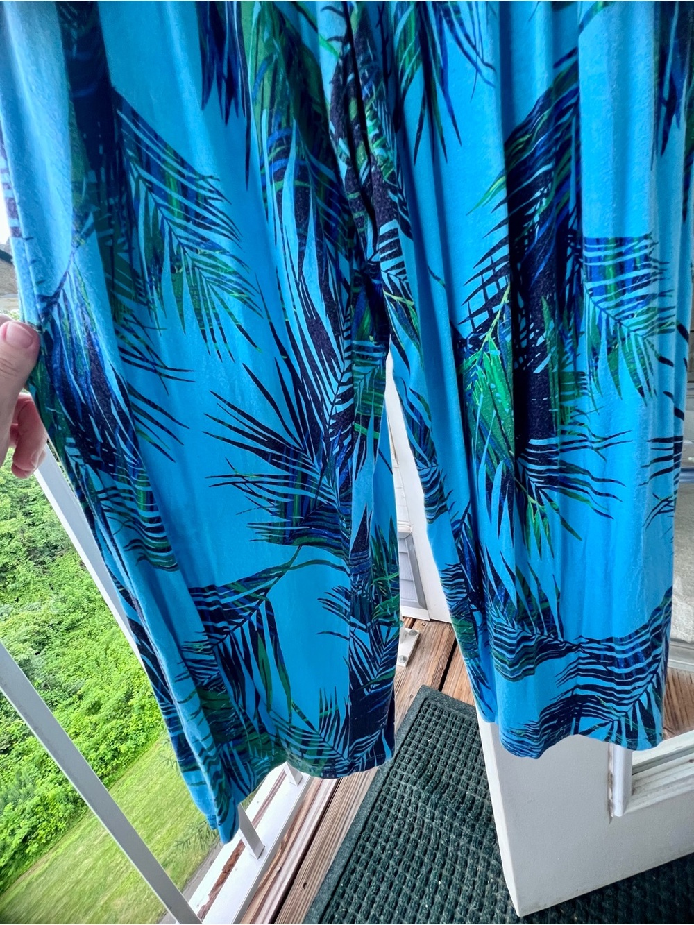 Boutique LP Tropical Print Wide-Leg Jumpsuit Large Petite - Picture 5 of 11